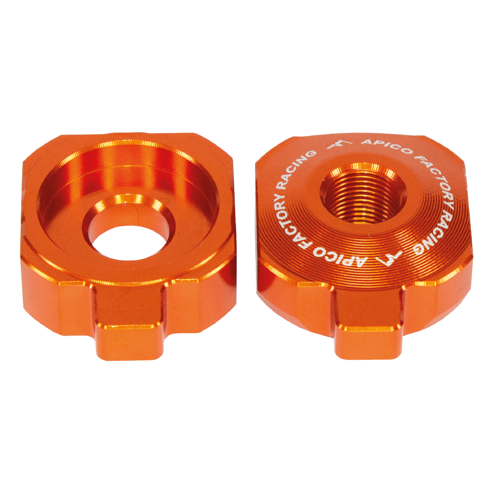 Apico Orange Rab-20 Ora - Rear Axle Blocks For Ktm Sx/Sx-E50 2020-2023, Husqvarna Tc50/Ee-5 2020-2023, Gas Gas Mc50/Mc-E5 2021-2023