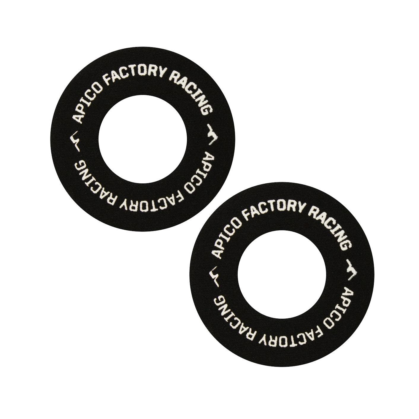 BBAPI BLACK - Apico Blister Buster Grips Donuts Pack Of 2 Black/white