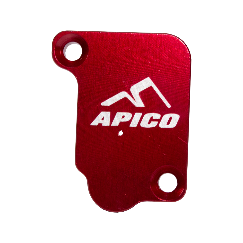 MFBC-08 RED - Apico Front Brake Master Cylinder Cover For KTM SX/SX-E50 2002-2023, Husqvarna TC50/TC-E50 2017-2023, Gas Gas MC50/MC-E5 2021-2023 Red
