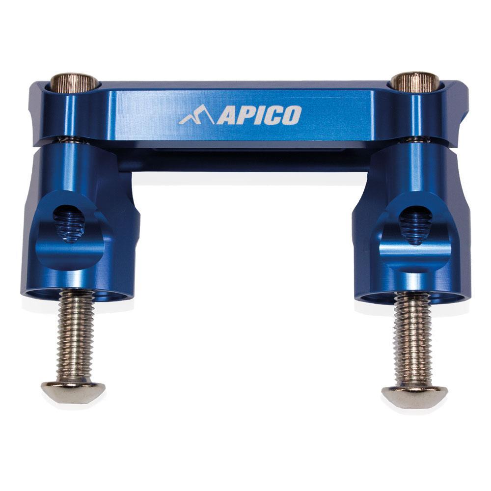 HBMKIT KTM 3 BU - Apico Handlebar Mount Kit 28.6 For KTM/Husqvarna SX/SXF/TC/FC 125-450 2023-2025, Gas Gas MC 250/450F 2023-2025 Factory Blue