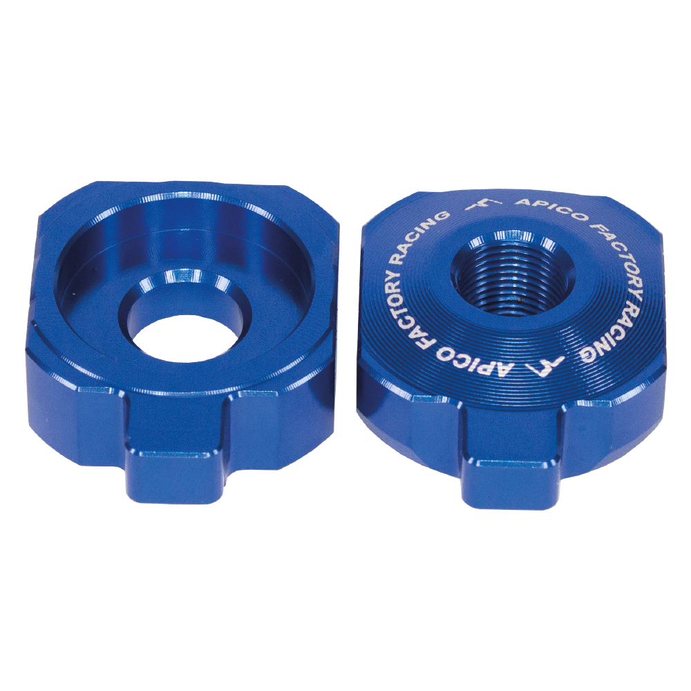 Apico Blue Rab-20 - Rear Axle Blocks For Ktm Sx/Sx-E50 2020-2023, Husqvarna Tc50/Ee-5 2020-2023, Gas Gas Mc50/Mc-E5 2021-2023