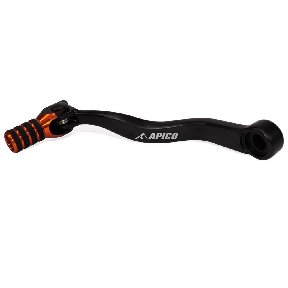 GPF652 ELITE BKOR - Apico Elite Gear pedal For KTM SX 125/250/300 2023-2025, Husqvarna TC/TX 125/250/300 2023-2025 Black/Orange