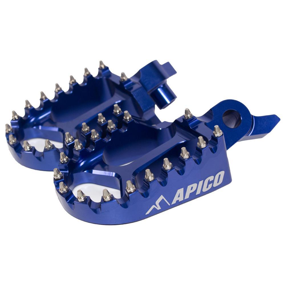 Apico Blue Fpx Yzf 23 - Xtreme Foot Pegs For Yamaha Yzf250 2024-2025, Yzf450 2023-2025, Yzf450x/Wrf450 2024-2025