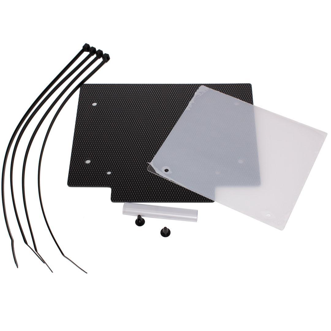 Apico Carbon Tbnoplate - Front Number Board Plastic With Window Look