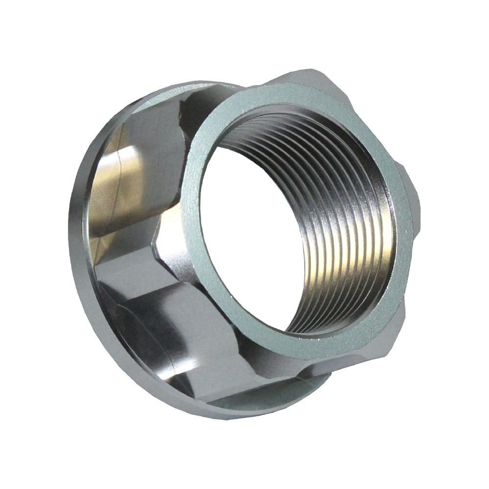 AXNUT R2 SV - Apico Axle Nut Rear M25 X 1.5 For KTM SX/SXF 125-450 2013-2022, Husqvarna TC/FC 125-450 2017-2022, Gas Gas MC/MC-F 2021-2023 Silver