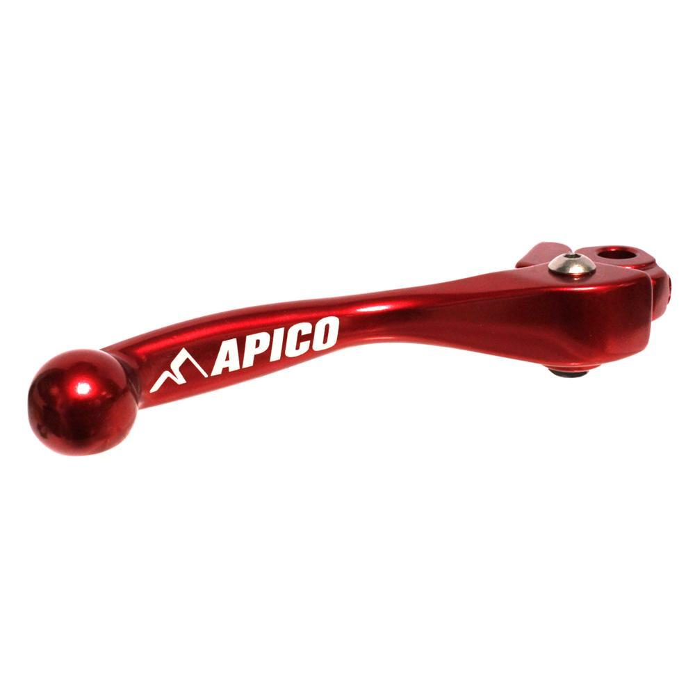 LEB23 ELITE RD - Apico Elite Brake Lever For Suzuki RM85 2005-2025, Kawasaki KX 2000-2026, KXF 2004-2012, Yamaha YZ 65/85 2001-2025, YZ 125/250 2001-2007 Red