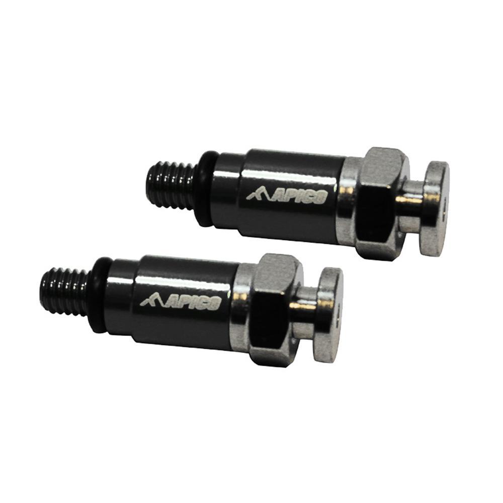 FAIRBLEED M5X0.8 BLK - Apico Fork Air Bleeders Kayaba/Showa M5x0.8 Black