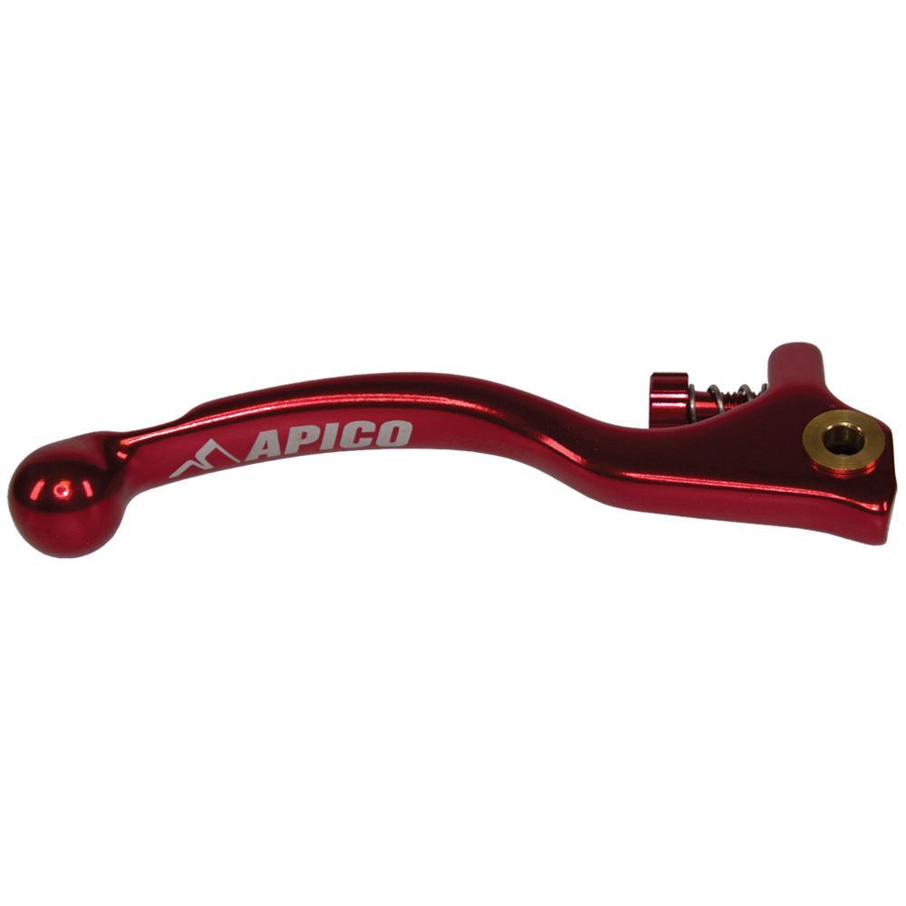 LEB91S ELITE RD - Apico Elite Forged Brake Lever Trials Braktec Short With Adjuster Red