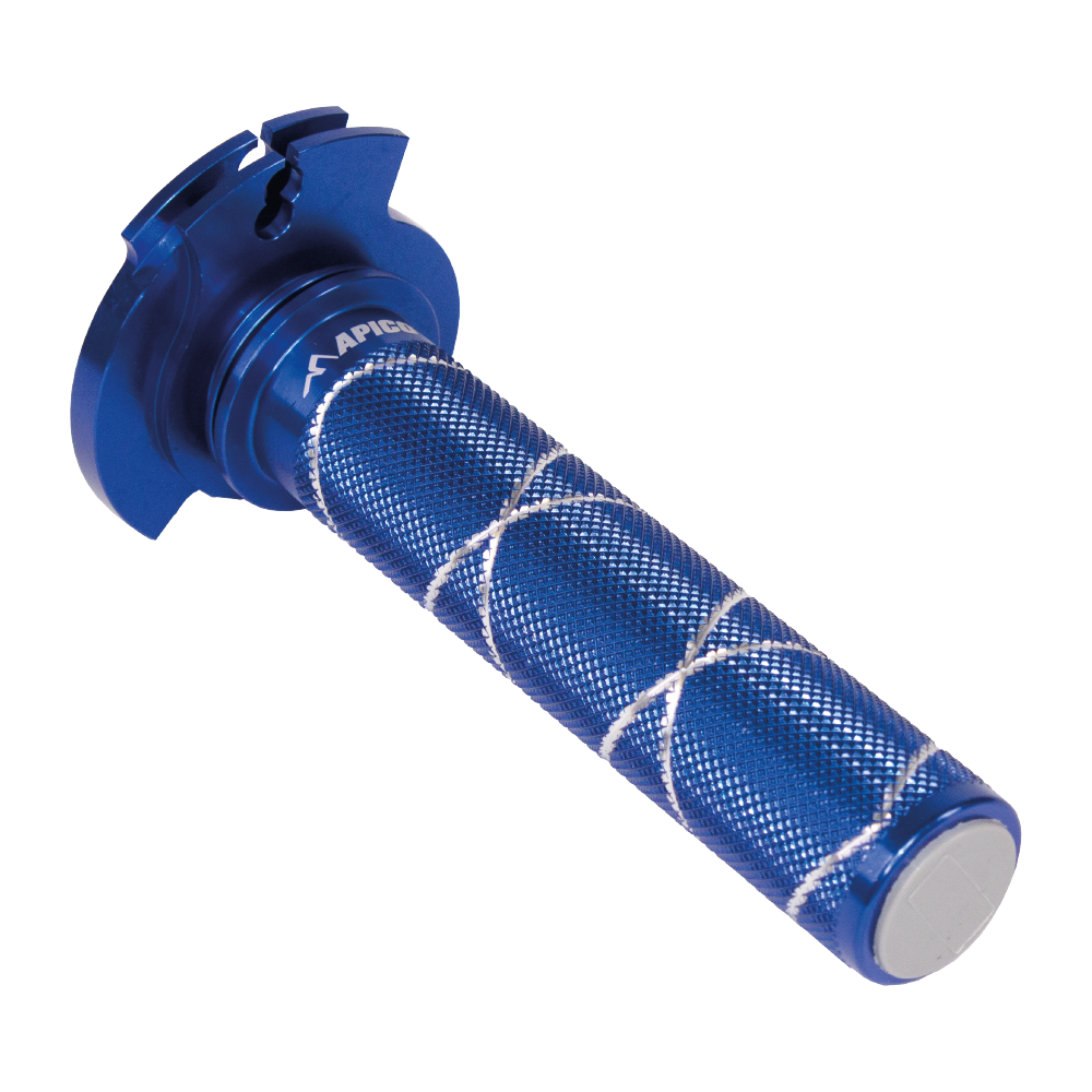 THR.SLEEVE19ALU BLU - Apico Alloy Throttle Sleeve For Sherco SE-R 125/250/300 2014-2024 Blue