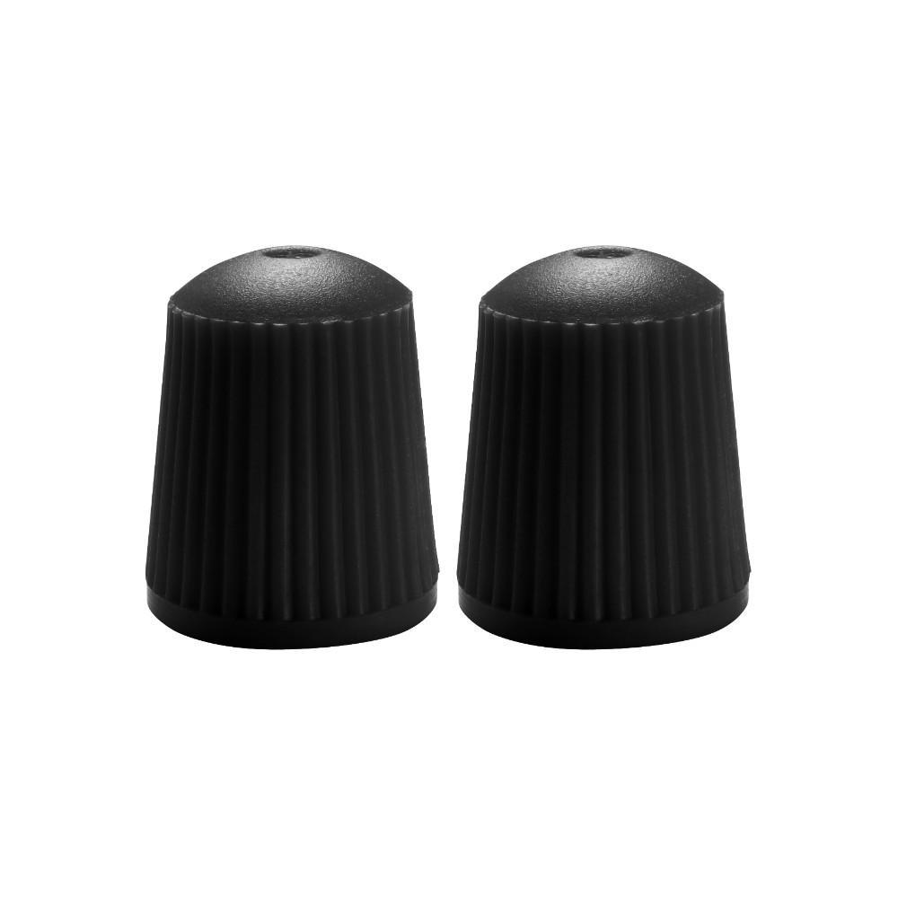 APVC BLACK - Apico Silicone Valve Caps 10-pack Black