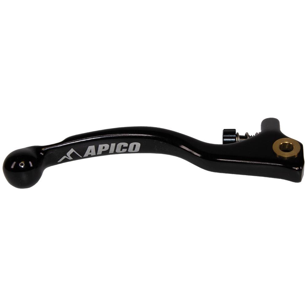 Apico Black Leb91s Elite Bk - Elite Forged Brake Lever Trials Braktec Short With Adjuster