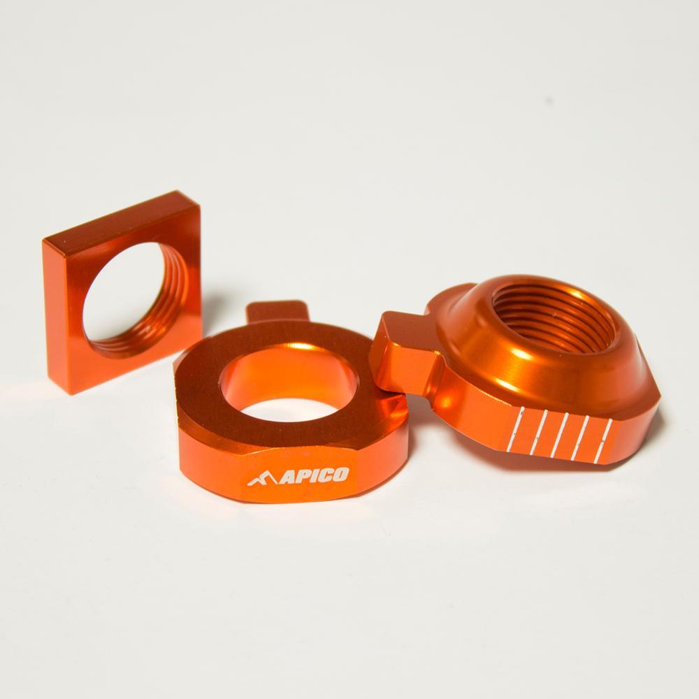 Apico Orange Rab-13 Ora - Rear Axle Blocks For Ktm Sx85 & Freeride 2015-2023, Husqvarna Tc85 2015-2023, Gas Gas Mc85 2021-2023