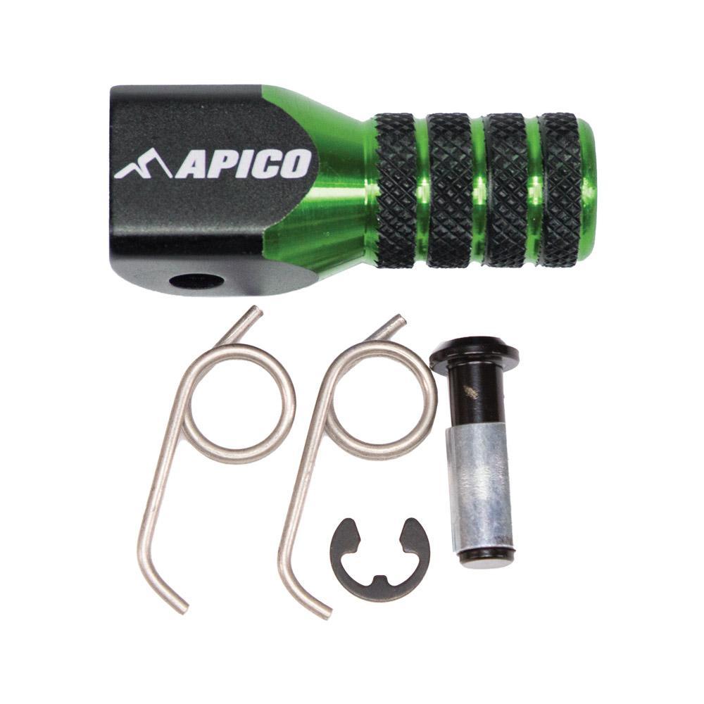 Apico Green Gpf Tip Elite Bk/Gn - Elite Gear Pedal Replacement Tip Black