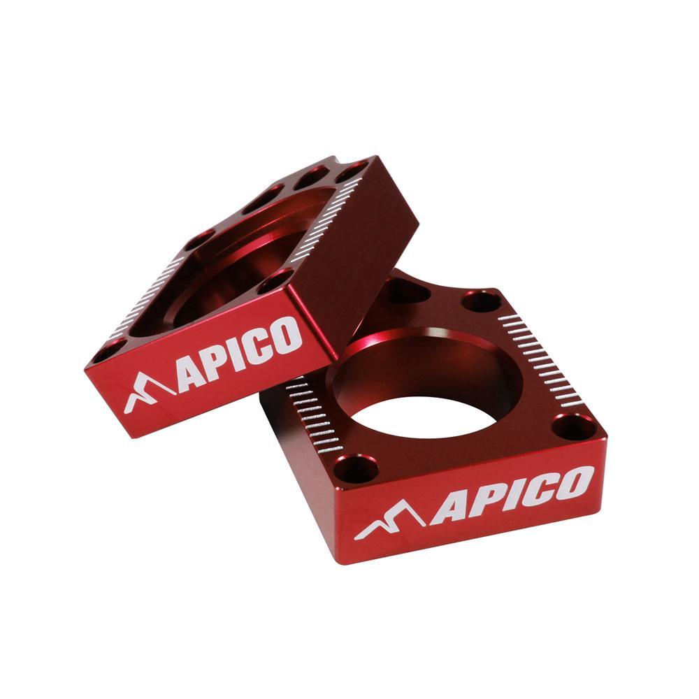 Apico Red Rab-02 - Rear Axle Blocks For Honda Crf150r 2007-2025
