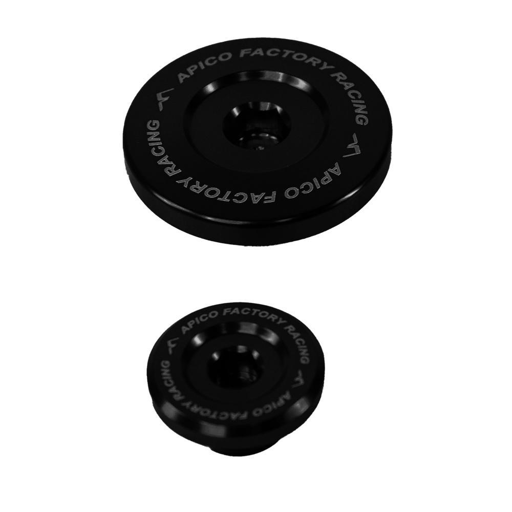 Apico Blue Ep-015 Bk - Engine Plug For Yamaha Yzf450 2023-2025, Wrf450 2024-2025 Black