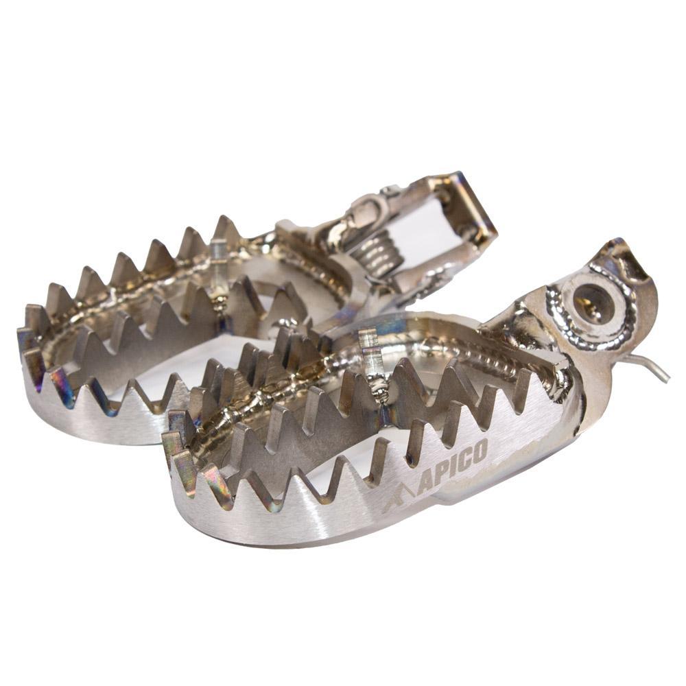Apico Titanium Fpti Beta 20 - Foot Pegs For Beta Rr 125/250/300 2T 2020-2024, Rr 350/390/430/480 4T 2020-2024