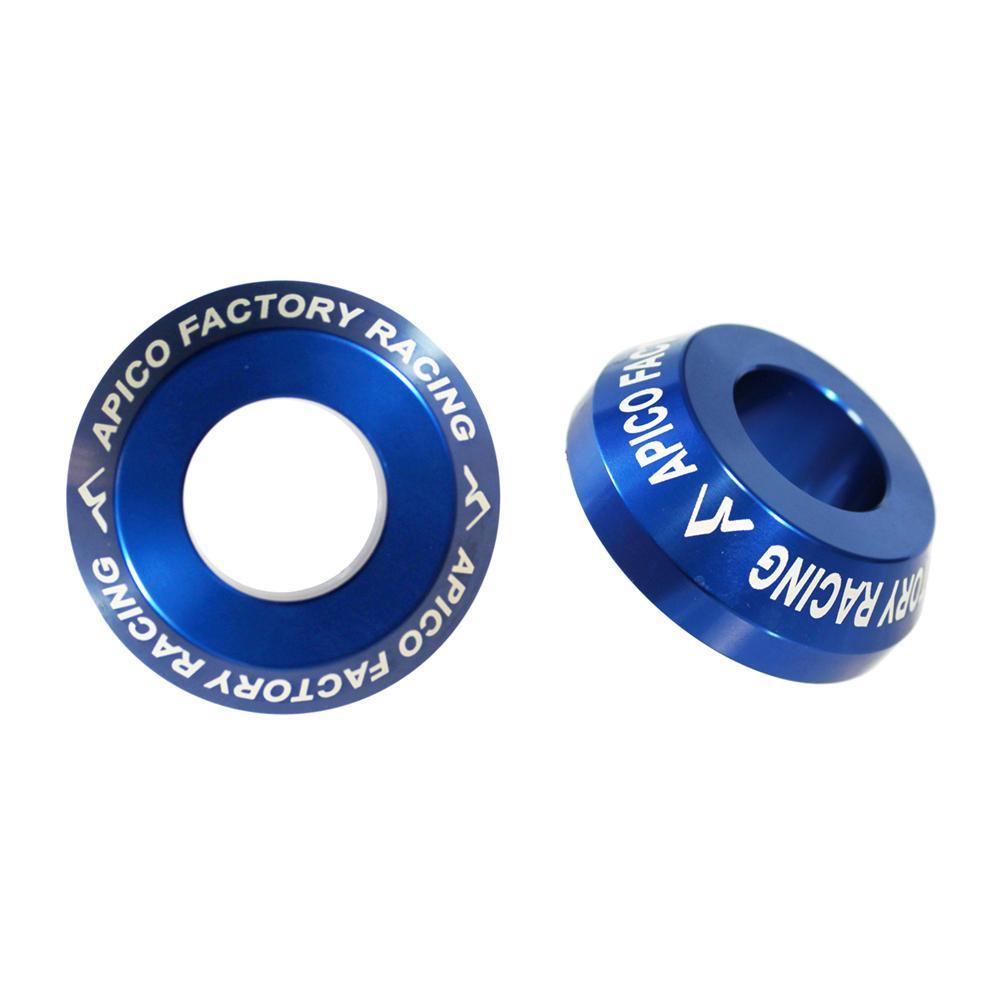 Apico Blue Wsr Yam 3 Bu Pro - Rear Pro Wheel Spacers For Yamaha Yzf 250/450 2009-2025