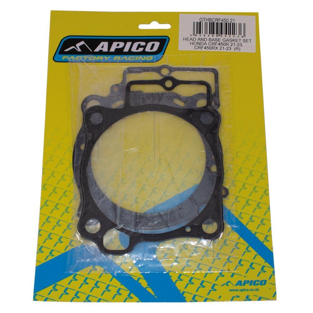 Apico Gthbcrf450 21 - Head & Base Gasket Set For Honda Crf450r 2021-2023, Crf450rx 2021-2023