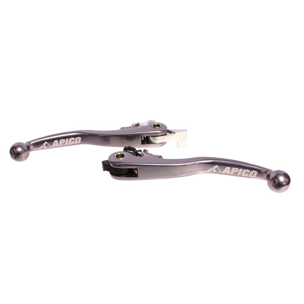 Apico Titanium Leflexi Set Hqv 1 Ti - Set Of Magura Flexi Levers For Husqvarna Tc/Fc 125-450 2018, Te/Fe 125-5011 2018-2021