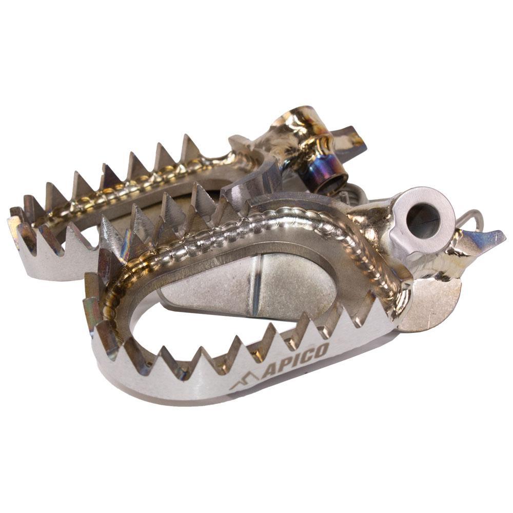FPTIOD YZF 23 - Apico Open Design Titanium Foot Pegs For Yamaha YZF250 2024-2025, YZF450 2023-2025, WRF250 2025, WRF450 2024-2025