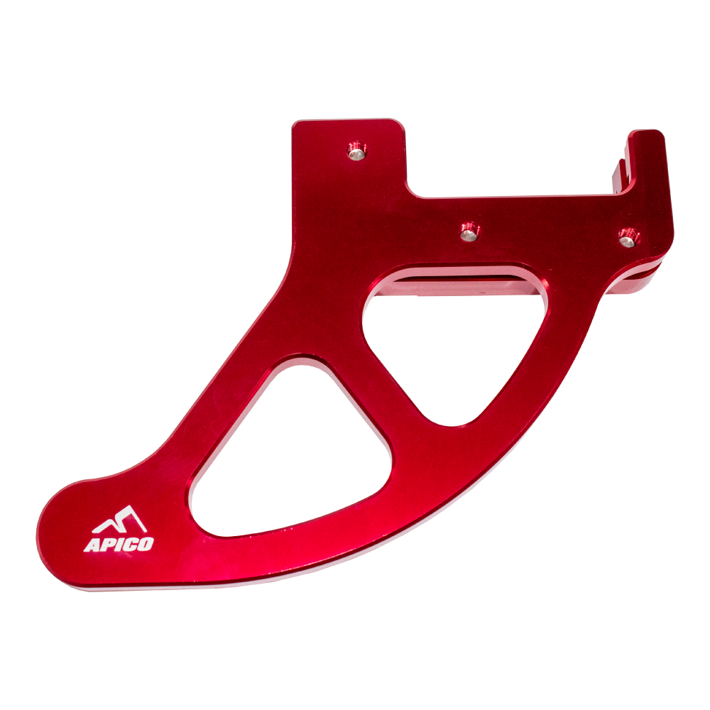 DISC GUARD KTM RD - Apico Rear Brembo Brake Disc Guard For KTM SX/SXF 2004-2023, Husqvarna FC 2004-2023, KTM EXC/EXC-F 2004-2023, Husqvarna TC 2004-2023, TE/FE 2011-2018, Gas Gas MC/MC-F 2021-2023 Red