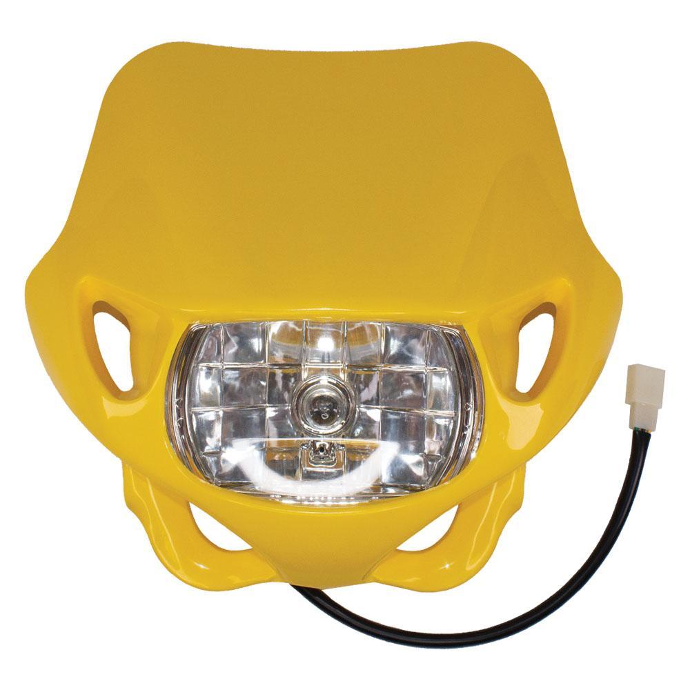 Apico Yellow Hl Mx Yw - Universal Enduro Headlight Unit With Hi/Low Beam