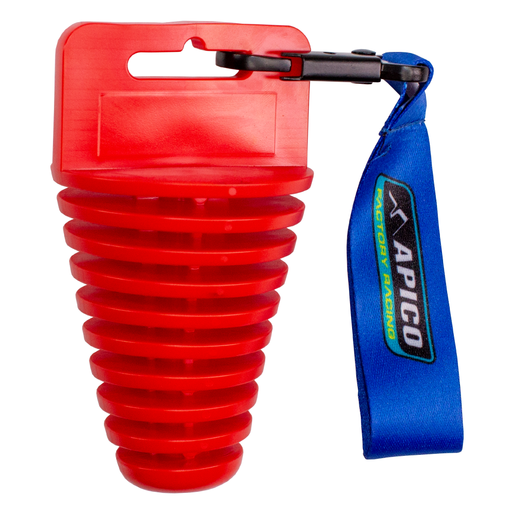 Apico Red Exhplug 4St Api Rd - 4 Stroke Exhaust Plug With Lanyard