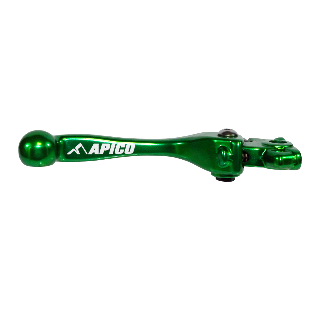 Apico Green Leb24 Elite Gn - Elite Brake Lever For Kawasaki Kxf250 2021-2023, Kxf450 2019-2023, Kx 250/450Xc 2021-2023