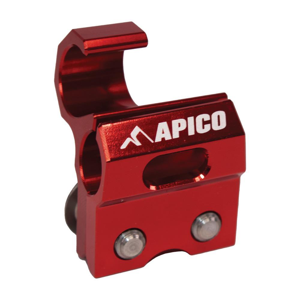 BHC HON3 RED - Apico Brake Hose Clamp For Honda CRF250L 2016-2023, CRF300L 2021-2023 Red
