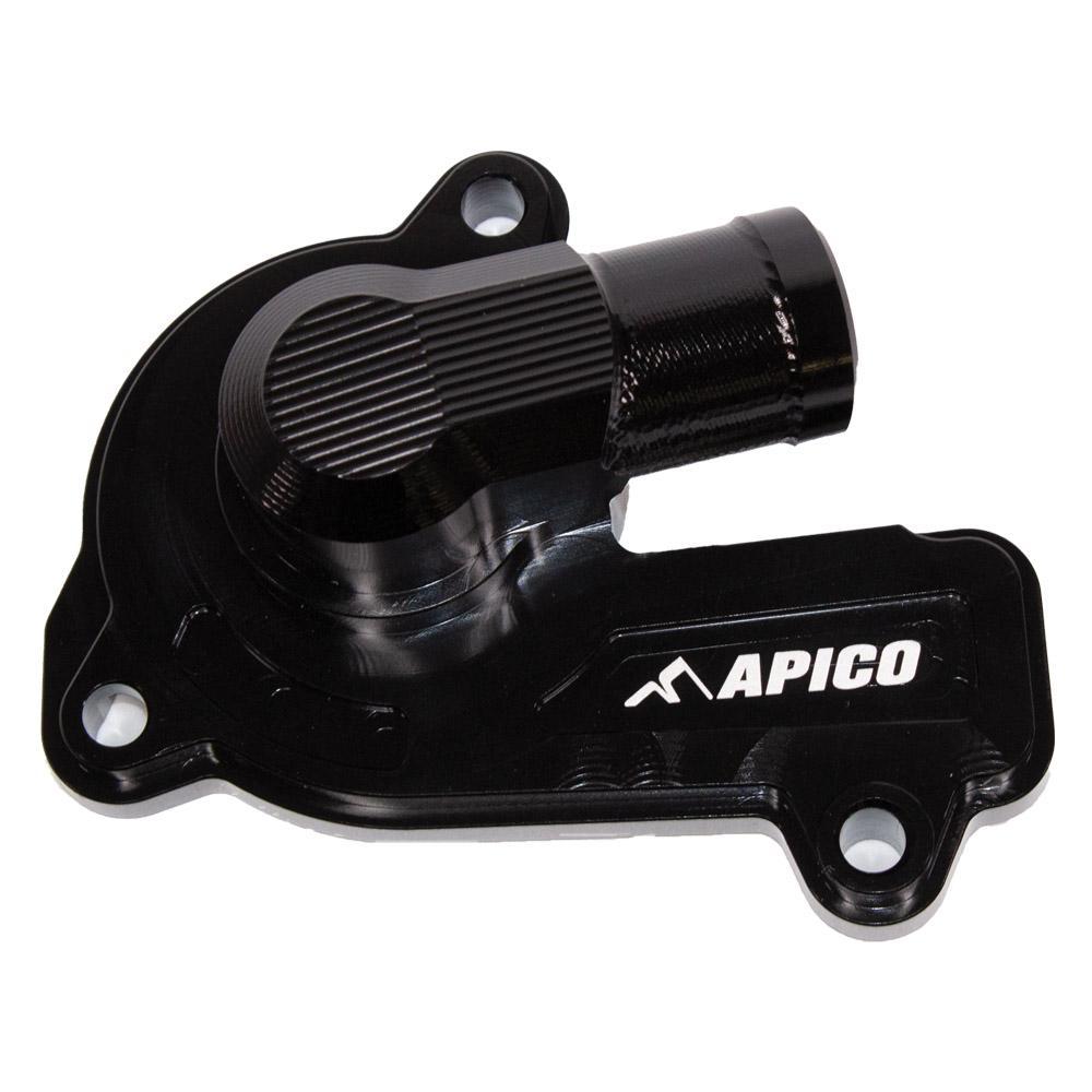WPC KTM 6 BK - Apico Water Pump Cover For KTM/Husqvarna SXF/FC/FX 250-350 2023-2025, EXC-F 250/350 & FE 250/350 & Gas Gas MC-F/EC-F/EX-F 250/350 2024-2025 Black