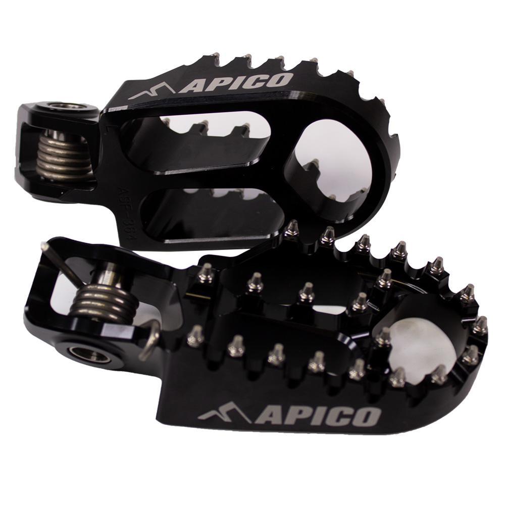 Apico Black Fpx Stark - Xtreme Foot Pegs For Stark Varg 2023-2025
