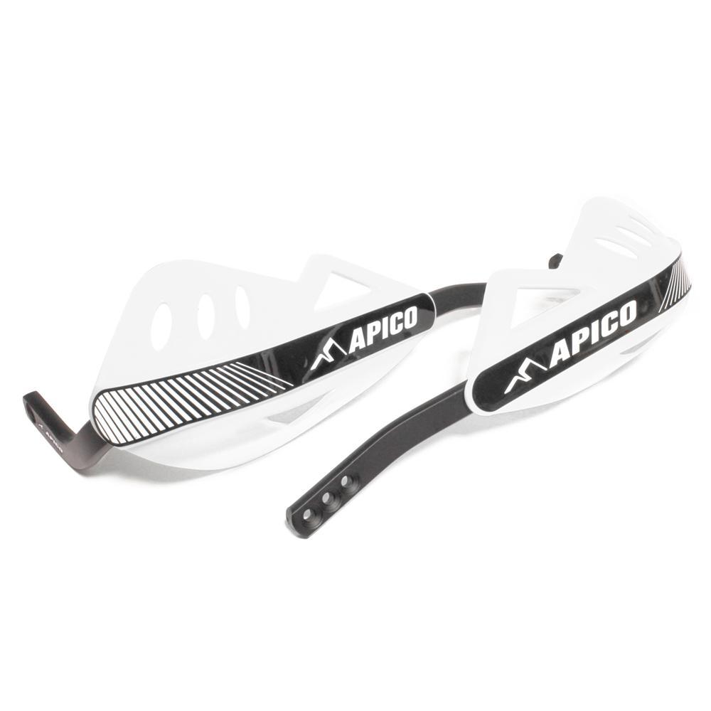 Apico White Hg Api Wh - Enduro Hand Guards With Full Wrap Around Aluminium Frame