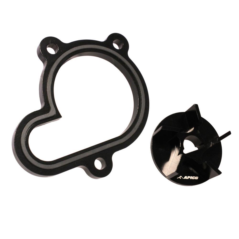 Apico Black At Wpk Beta Bk - Water Pump Impeller Upgrade Kit For Beta Rev 125/250/300 2000-2008, Evo 125/250/300 2009-2024