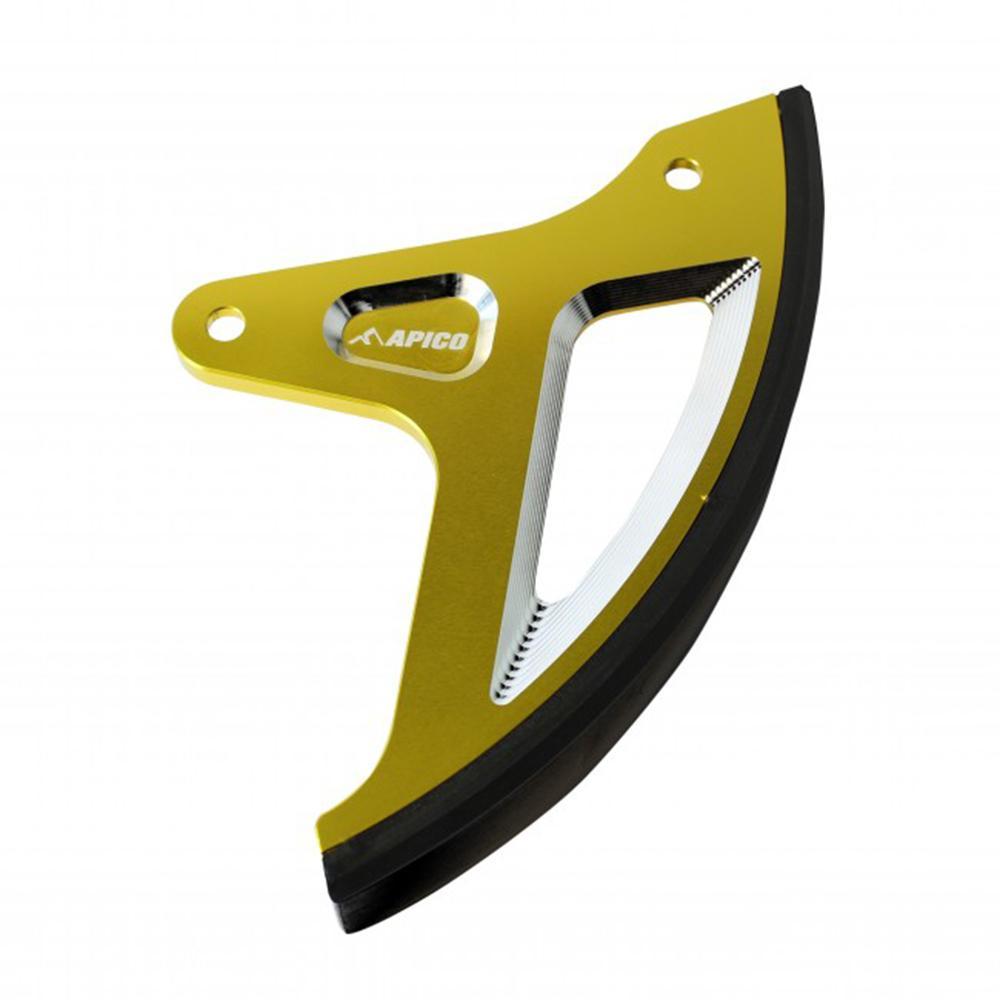 DISC GUARD RM-Z YW - Apico Rear Brake Disc Guard For Suzuki RMZ250 2011-2023, RMZ450 2008-2023, DRZ400 2005-2019 Yellow