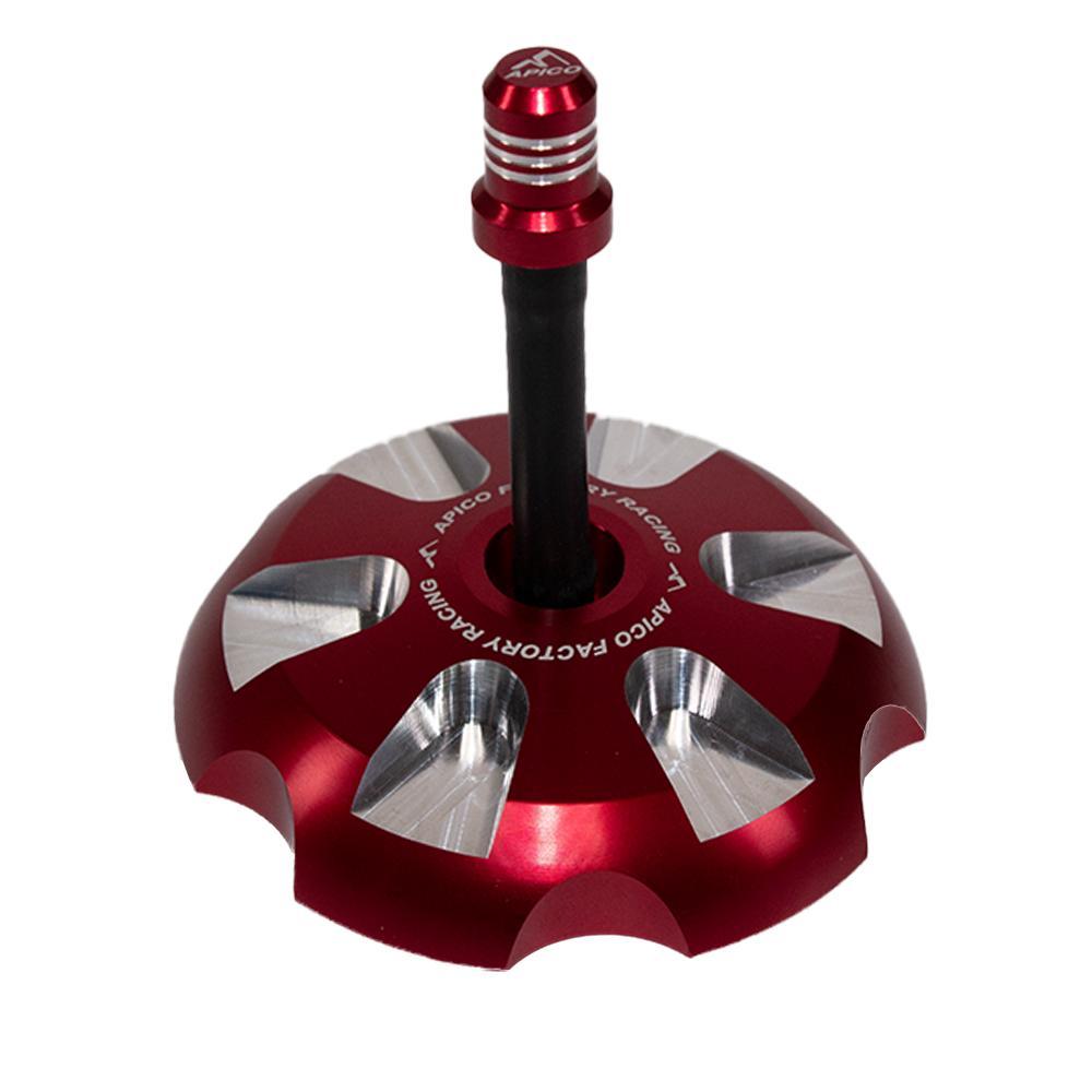 FUELCAP KTM 2 RD - Apico Alloy Fuel Cap For KTM SX/SXF 85-450 2013-2025, Husqvarna TC/FC 85-450 2014-2025, Gas Gas MC/MC-F85-450 2021-2025 Red