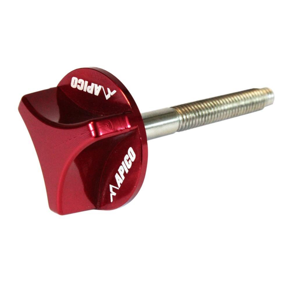 Apico Red Afb 50Mm Rd - 50Mm Cnc Air Filter Bolt For Honda Crf250r 2004-2009, Crf450r 2002-2008, Crf 250/450X 2004-2023, Crf150r 2007-2023