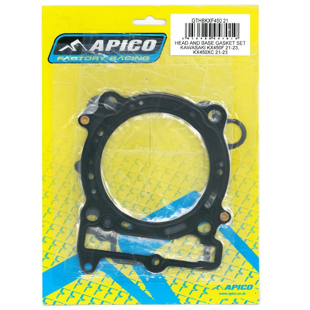 GTHBKXF450 21 - Apico Head & Base Gasket Set For Kawasaki KXF450 2021-2023, KX450XC 2021-2023