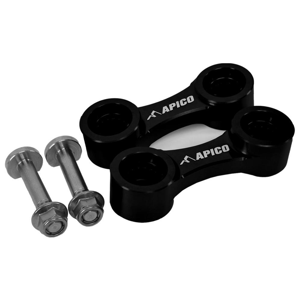 AT DBL BETA EVO 09 BK - Apico Rear Dog Bone Linkages For Beta Evo 125/200/250/300 2009-2024 Black