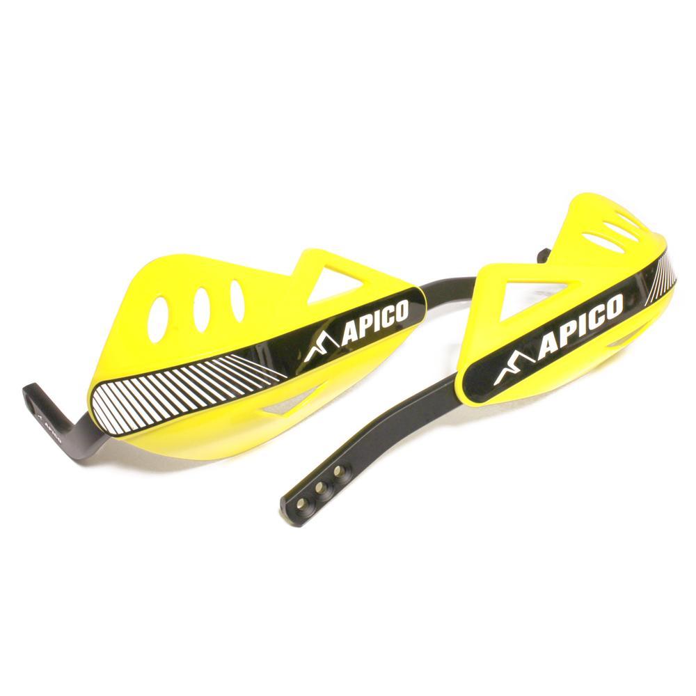 Apico Yellow Hg Api Yw - Enduro Hand Guards With Full Wrap Around Aluminium Frame