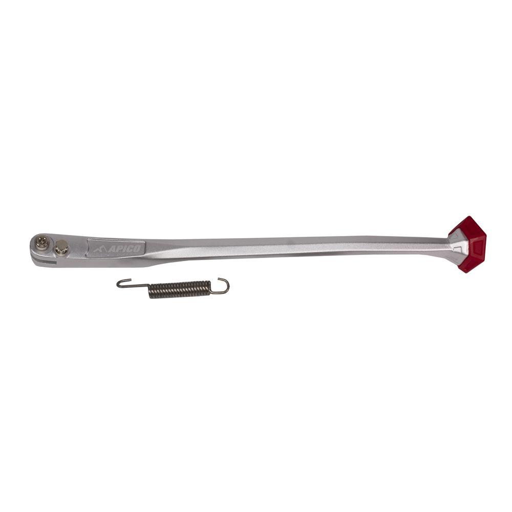 Apico Silver Sidestand Beta 20 Sv - Side Stand For Beta Rr 125/250/300 2020-2026, Rr 350/390/430/480 2020-2026, 250/300 X-Trainer 2023-2026