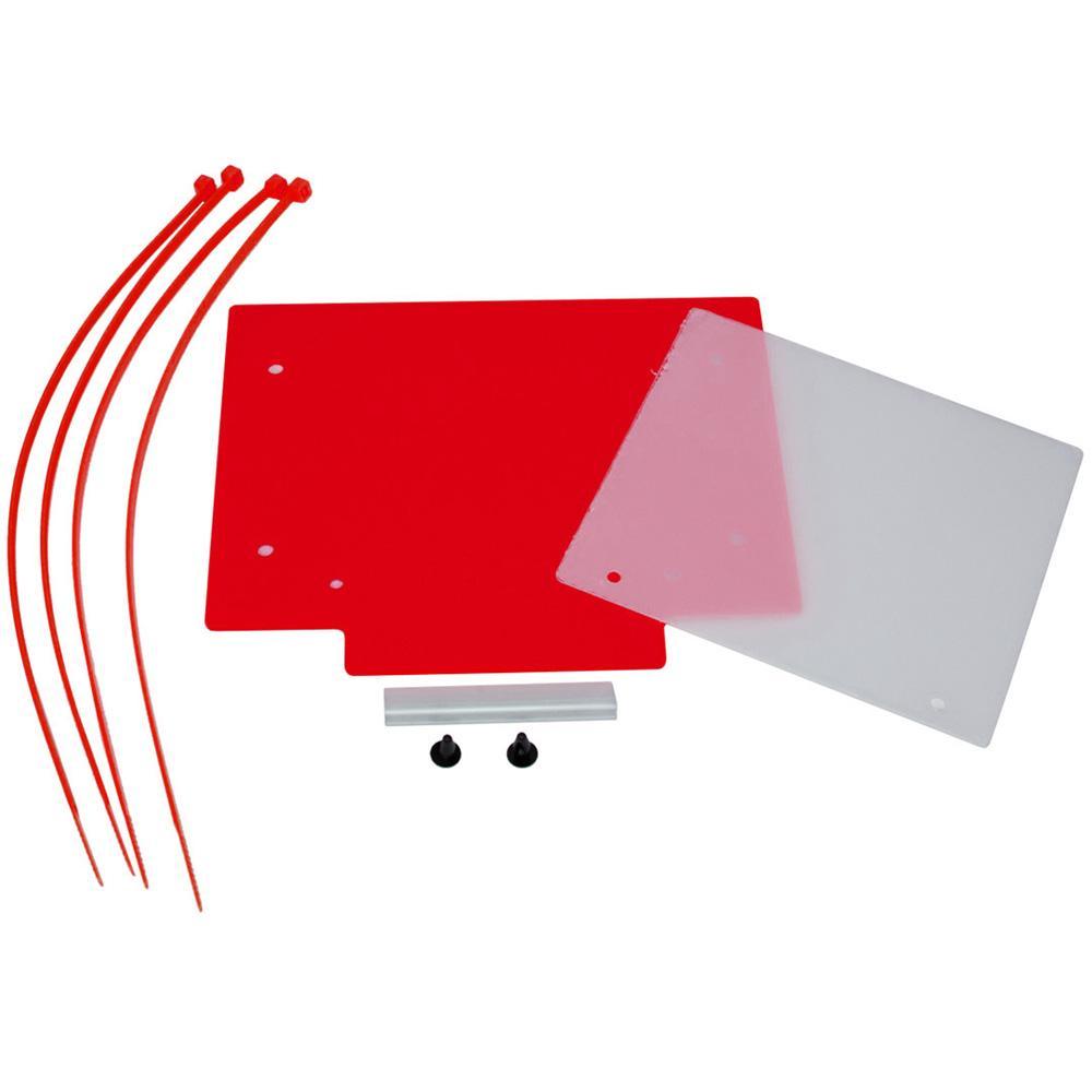 Apico Red Tbnoplate - Front Number Board Plastic With Window