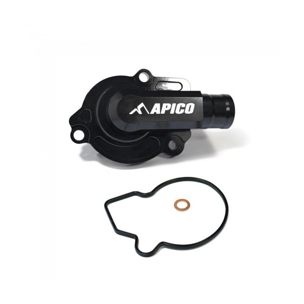 WPC KTM 1 BK - Apico Water Pump Cover For KTM/Husqvarna SX/TC 125/150 2016-2022, EXC/TE/TX 125-150 2017-2023, Gas Gas MC125 2021-2023 Black