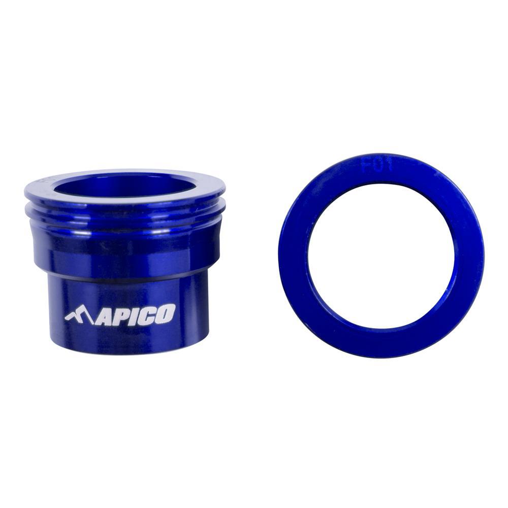 Apico Blue Wsf Husky 2 - Front Wheel Spacers For Husqvarna Tc/Fc 125-450 2015-2025, Te/Fe 125-501 2016-2025