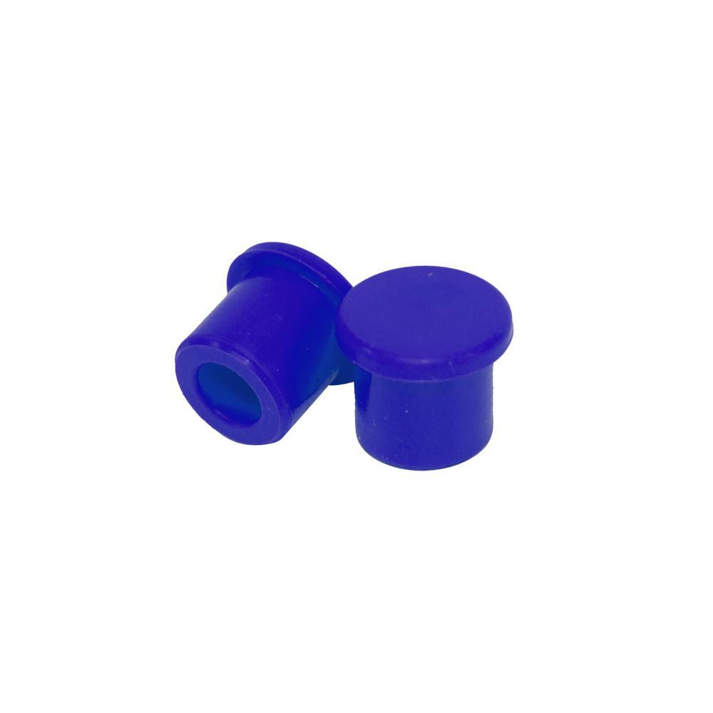 AT VC BU - Apico Silicone Push On Trials Valve Caps - Set Of 2 Blue