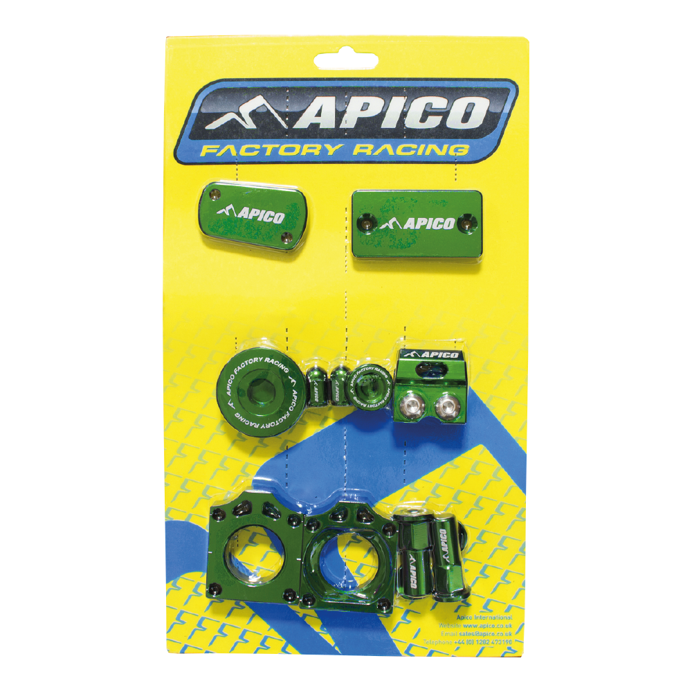 Apico Green Abp Kawasaki 1 Gn - Factory Bling Pack For Kawasaki Kxf250 2011-2020, Kxf450 2009-2018