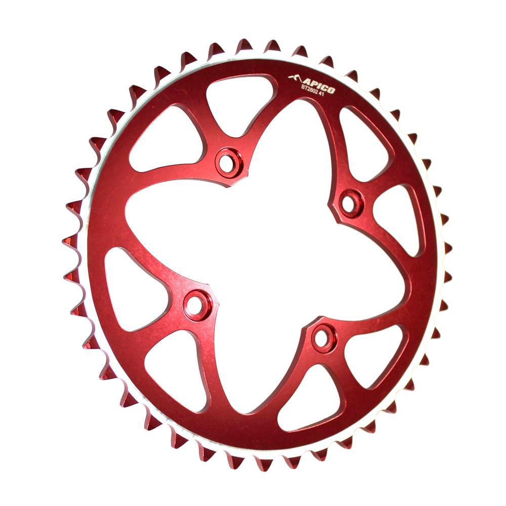 BT2802 RED 39T - Apico Rear Sprocket For Scorpa SY/SYF/SR/TWENTY 2002-2024, Gas Gas TXT/PRO/RAGA/FACTORY 2002-2024 39T Red