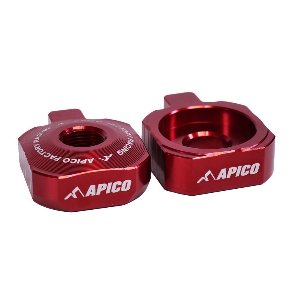 Apico Red Rab-20 - Rear Axle Blocks For Ktm Sx/Sx-E50 2020-2023, Husqvarna Tc50/Ee-5 2020-2023, Gas Gas Mc50/Mc-E5 2021-2023