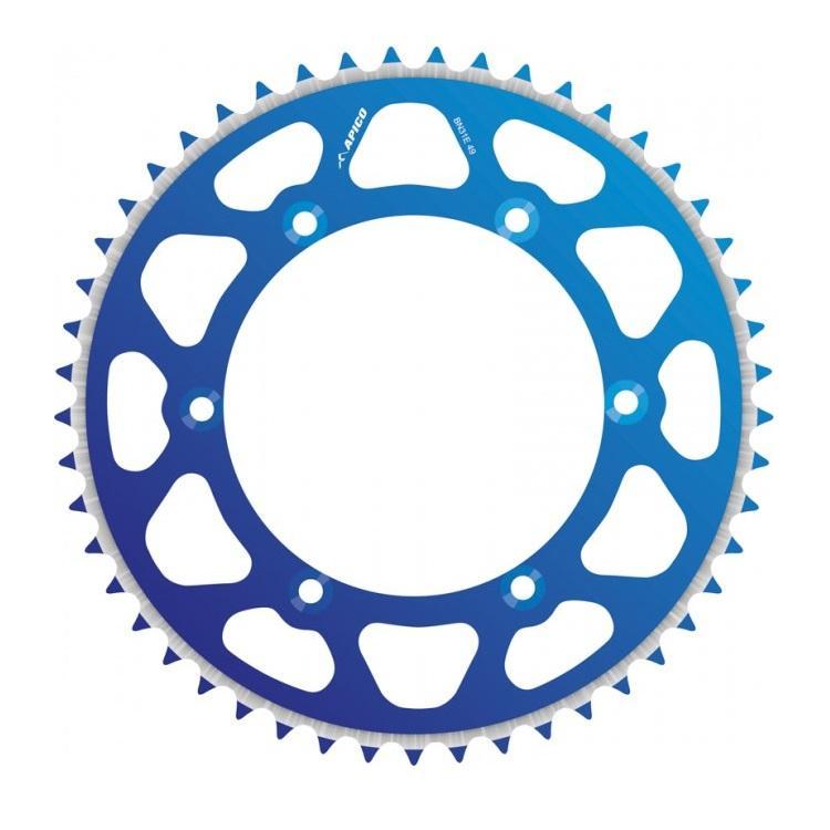 Apico Blue Bn36 45T Evo - Rear Sprocket Evolite For Yamaha Yz65 2018-2025 45T