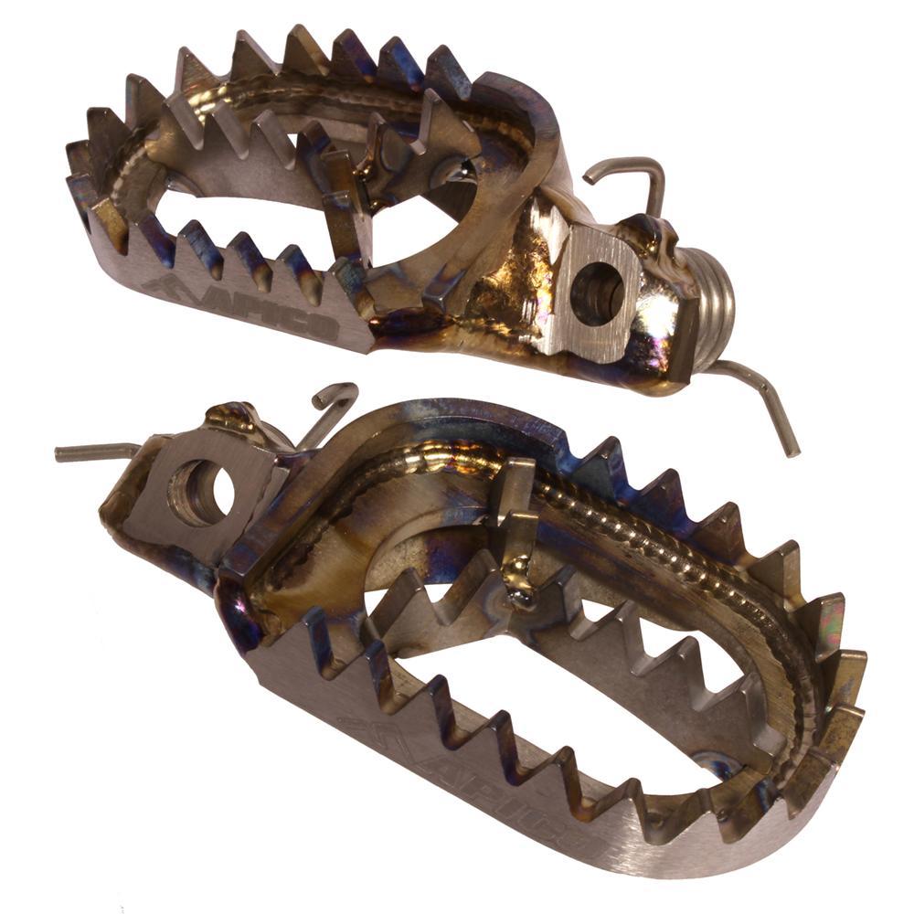 Apico Titanium Fpti Yzf 23 - Foot Pegs For Yamaha Yzf250 2024-2025, Yzf450 2023-2025