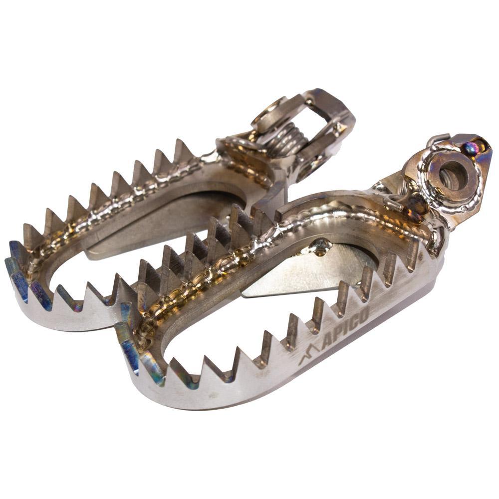 FPTIOD KTM 23 - Apico Open Design Titanium Foot Pegs For KTM SX 125/150/250/300 2023-2025, SXF 250/350/450 2023-2025, EXC 150/250 2024-2025